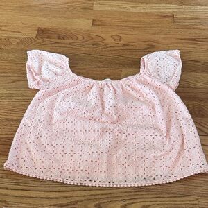 Everly Blush Pink Ruffled Top